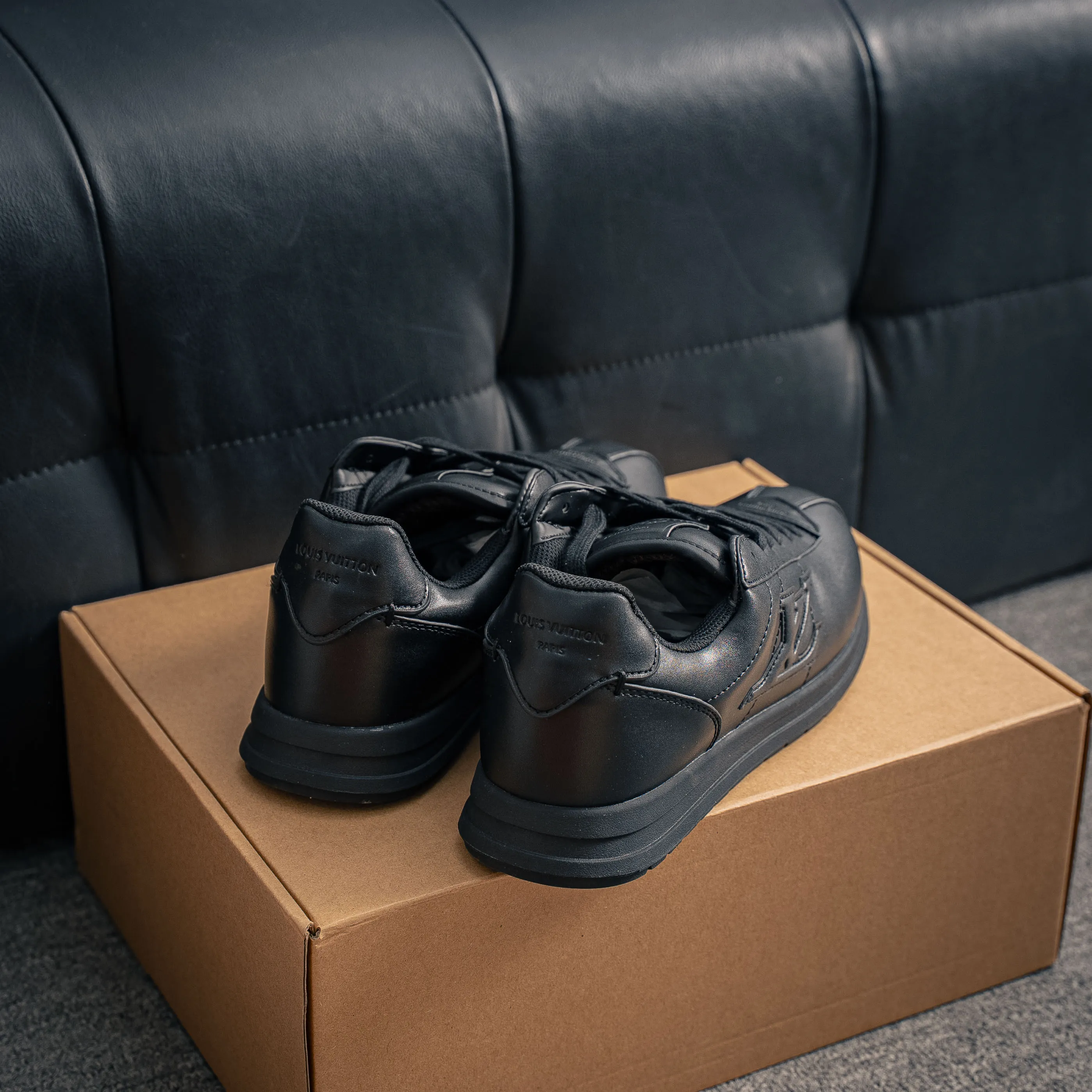 # LOUIS VUITTON x Nigo lv Buttersoft Cowhide Leather FW 25 Lace-Up Low-Top Shoes Same Style